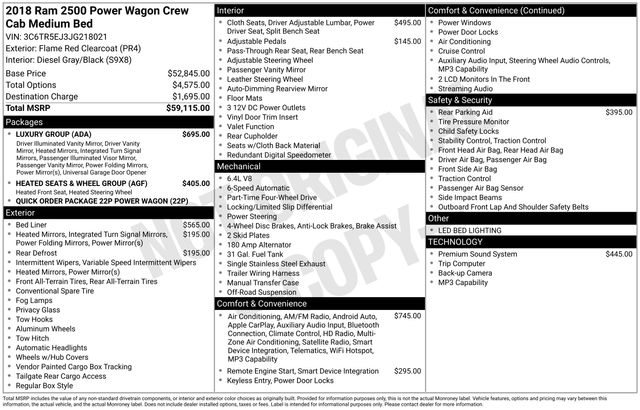 2018 RAM Ram 2500 Pickup Power Wagon's photo