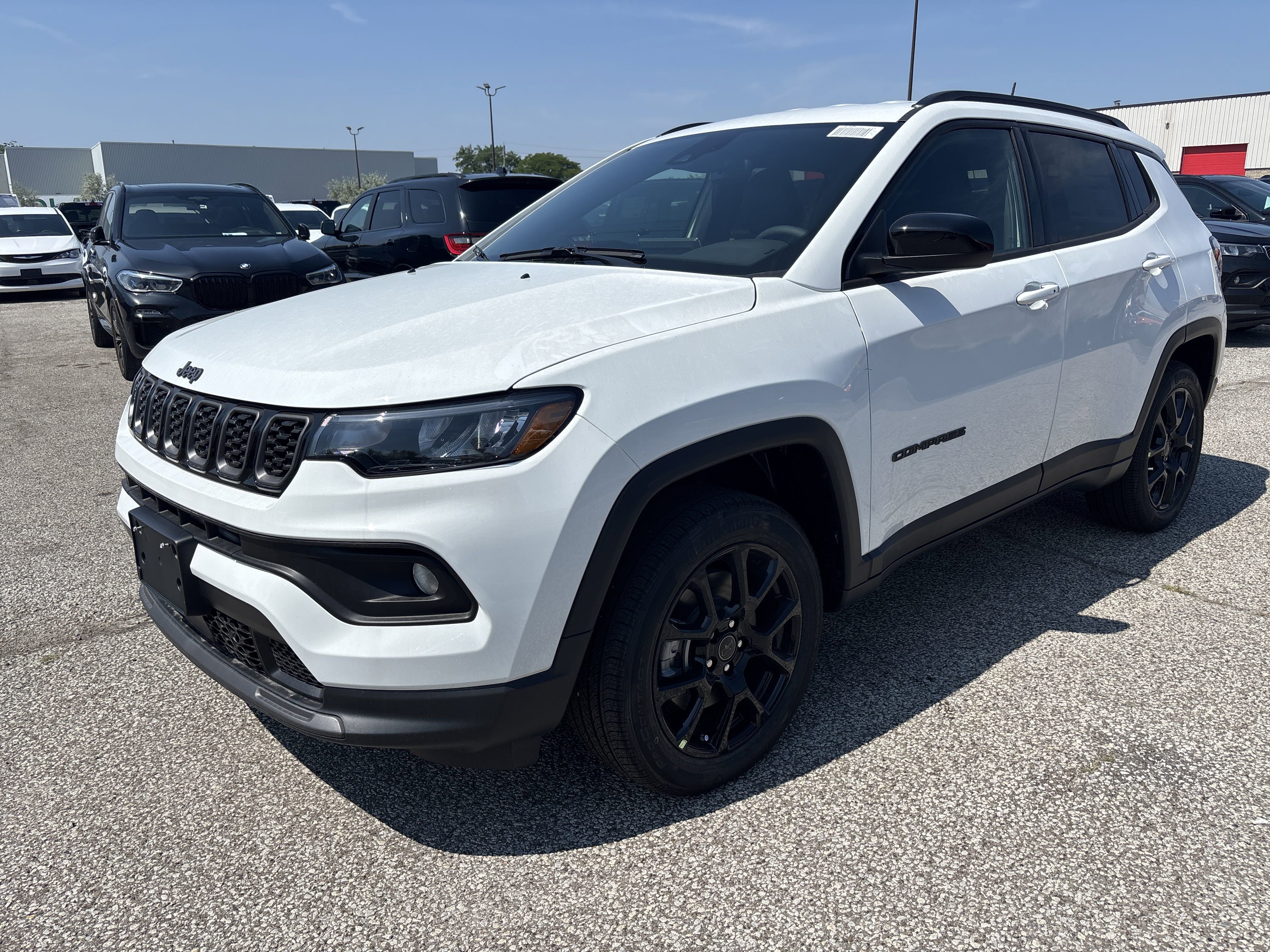 New 2025 Bright White Jeep Altitude image 1