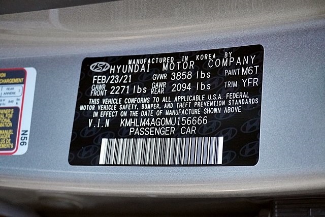 Used 2021 Gray Hyundai SEL image 31