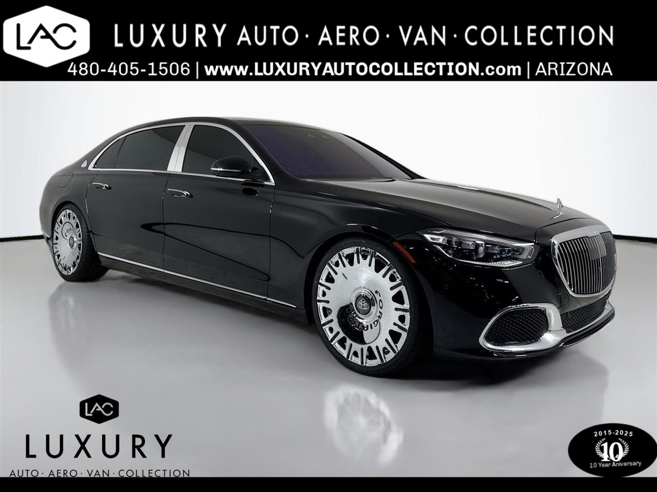 Used 2022 Black Mercedes-Benz Maybach S 580 | Forgiato Wheels | Exec Rear Seats image 1