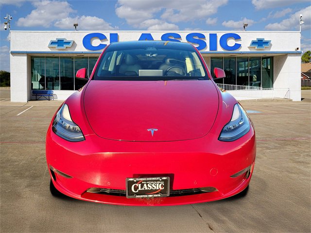Used 2021 Tesla Model Y Standard Range with VIN 5YJYGDEDXMF107579 for sale in Houston, TX
