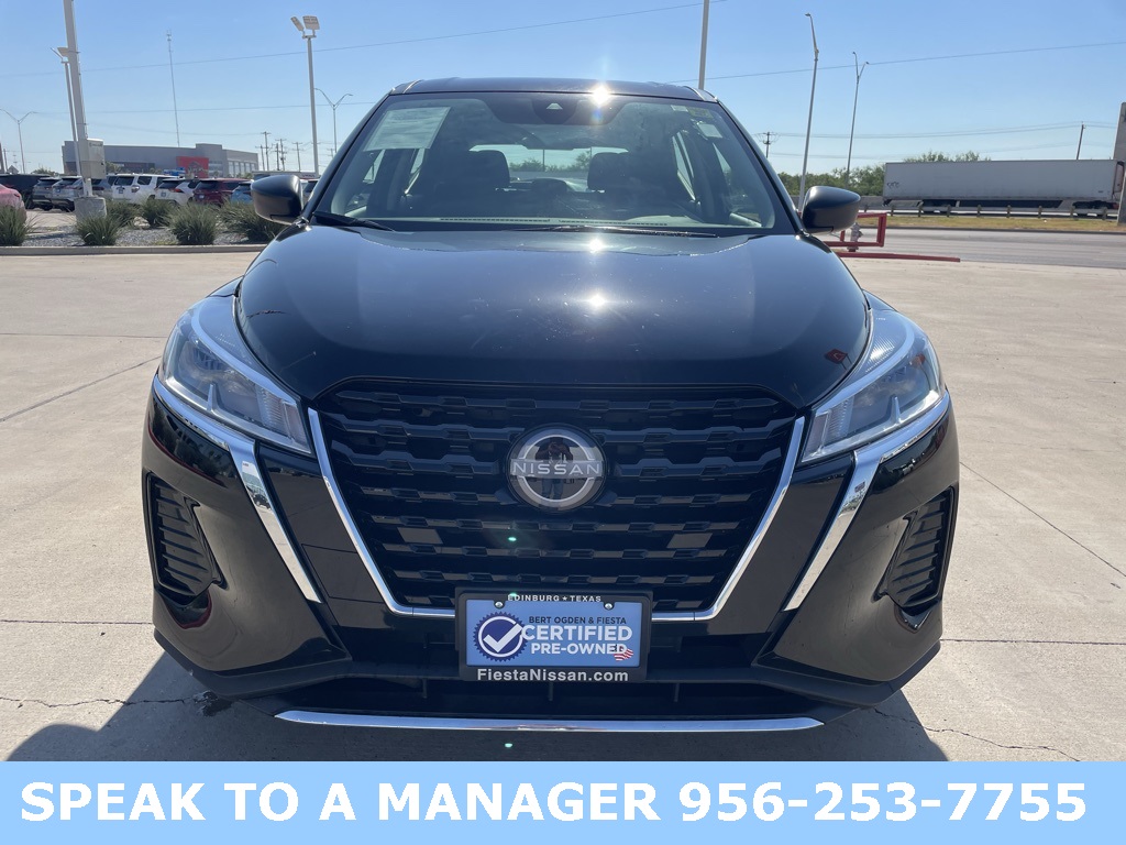Certified 2024 Nissan Kicks S with VIN 3N1CP5BV1RL587018 for sale in Edinburg, TX