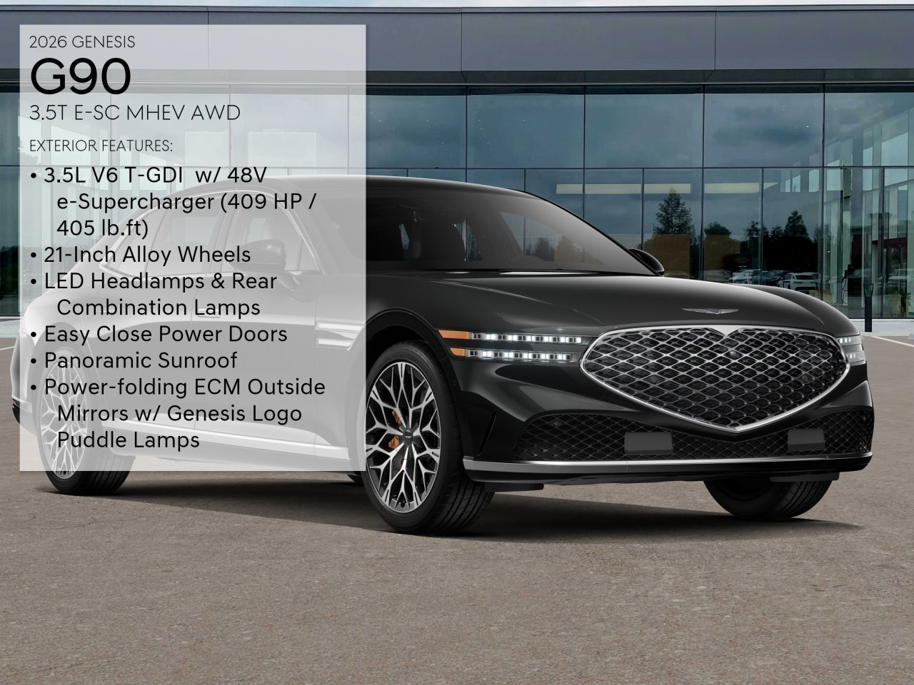 2026 Genesis G90 3.5T E-Supercharger photo 3