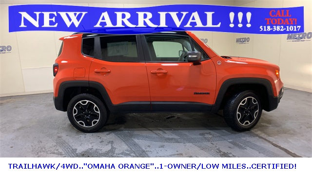 Used 2016 Jeep Renegade Trailhawk with VIN ZACCJBCT3GPC83624 for sale in Schenectady, NY