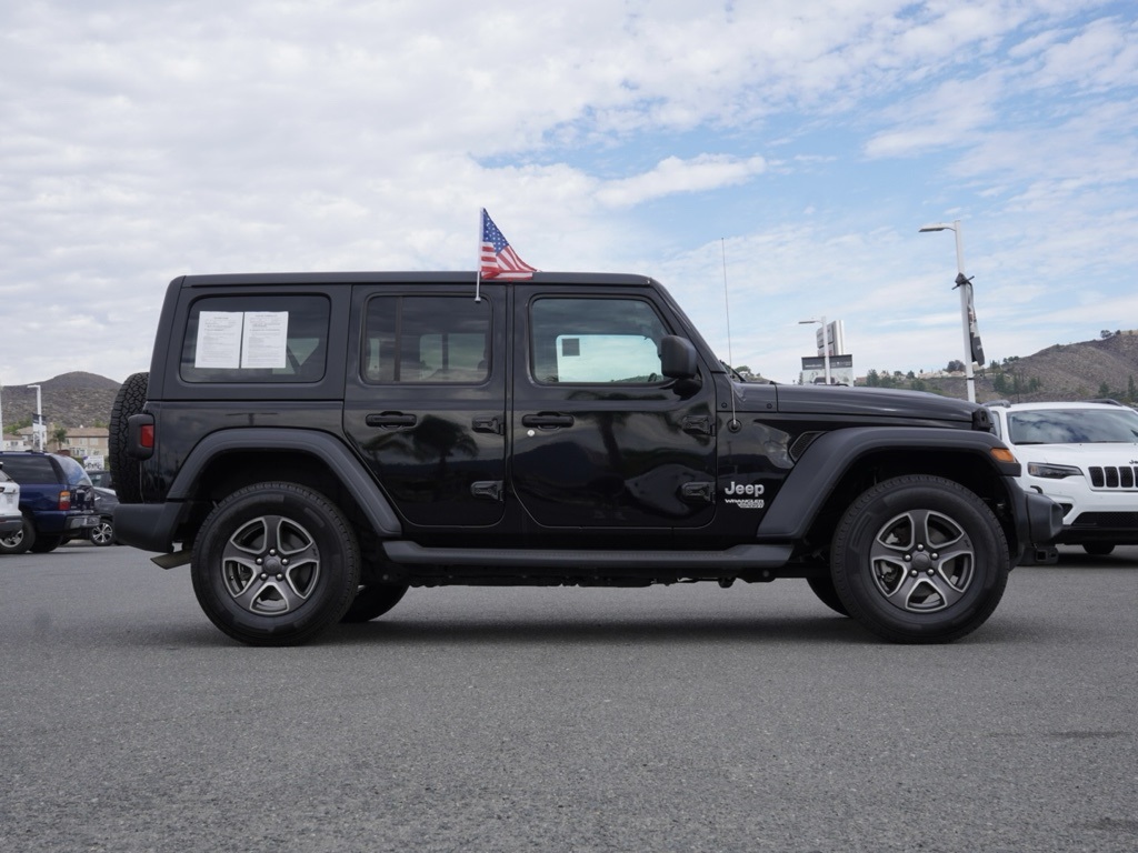 Certified 2019 Jeep Wrangler Unlimited Sport S with VIN 1C4HJXDG3KW569702 for sale in Lake Elsinore, CA