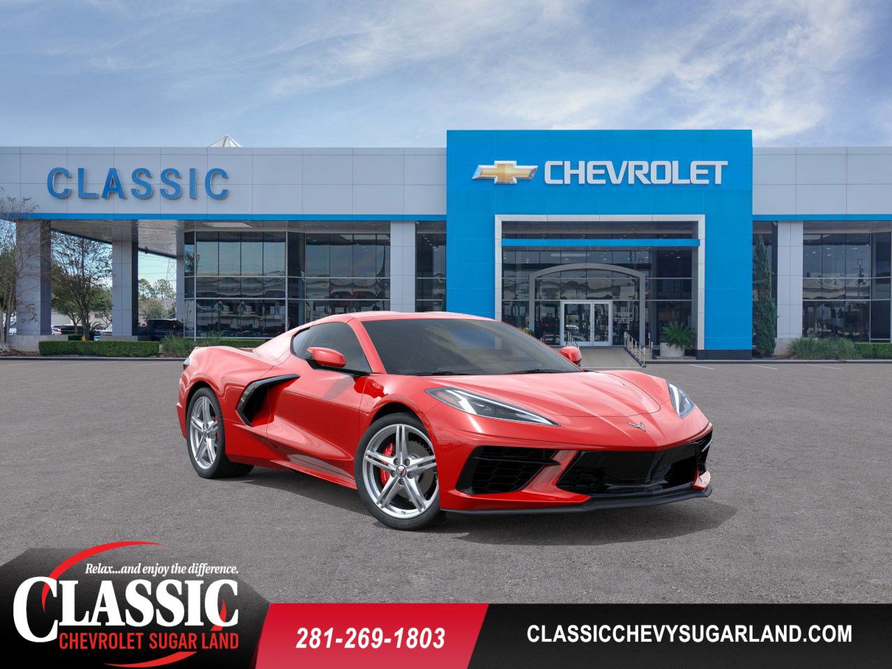 2026 Chevrolet Corvette Stingray 1LT Red at Classic Elite Chevrolet Hwy 6