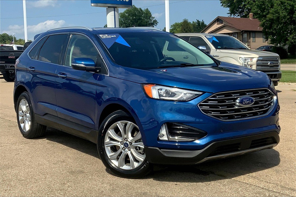 Used 2020 Ford Edge Titanium with VIN 2FMPK4K95LBA74993 for sale in Kansas City