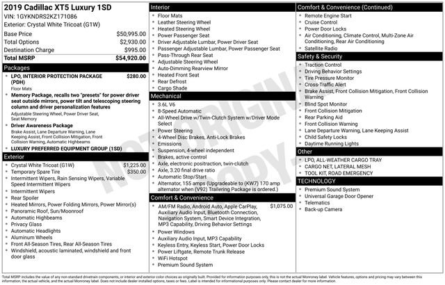 2019 Cadillac XT5 Luxury's photo