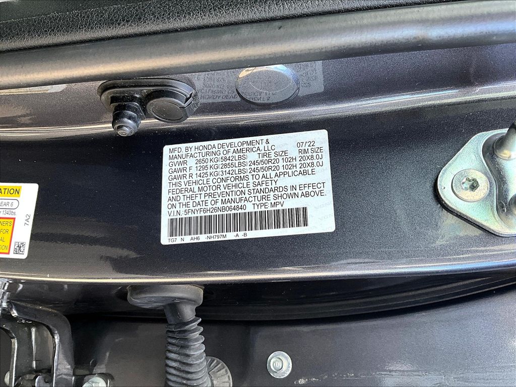 2022 Honda Pilot Special Edition photo 29
