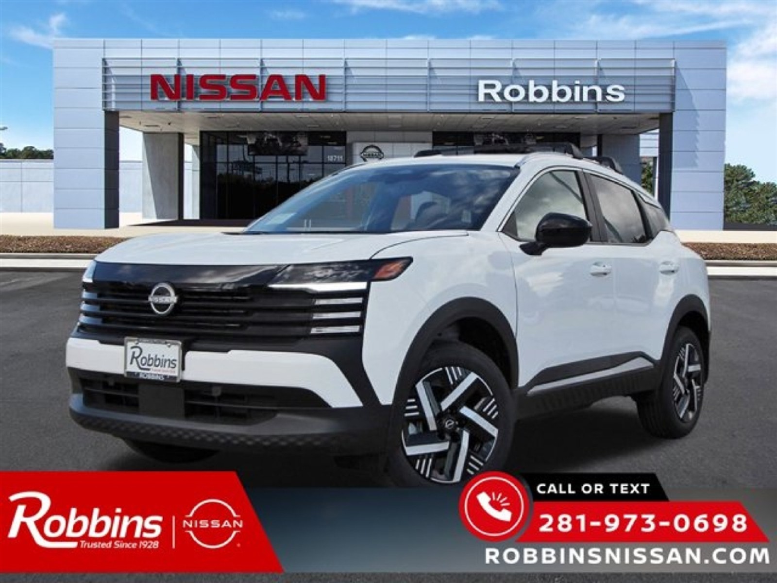 2026 Nissan Kicks SV White at Robbins Nissan