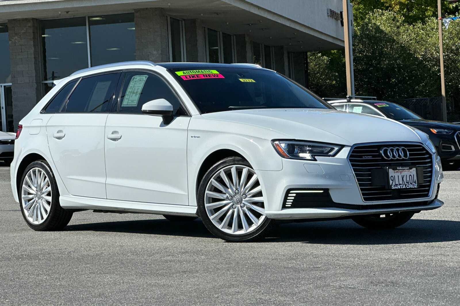 Used 2017 Audi A3 Sportback e-tron Premium with VIN WAUUPBFF9HA128485 for sale in Santa Cruz, CA