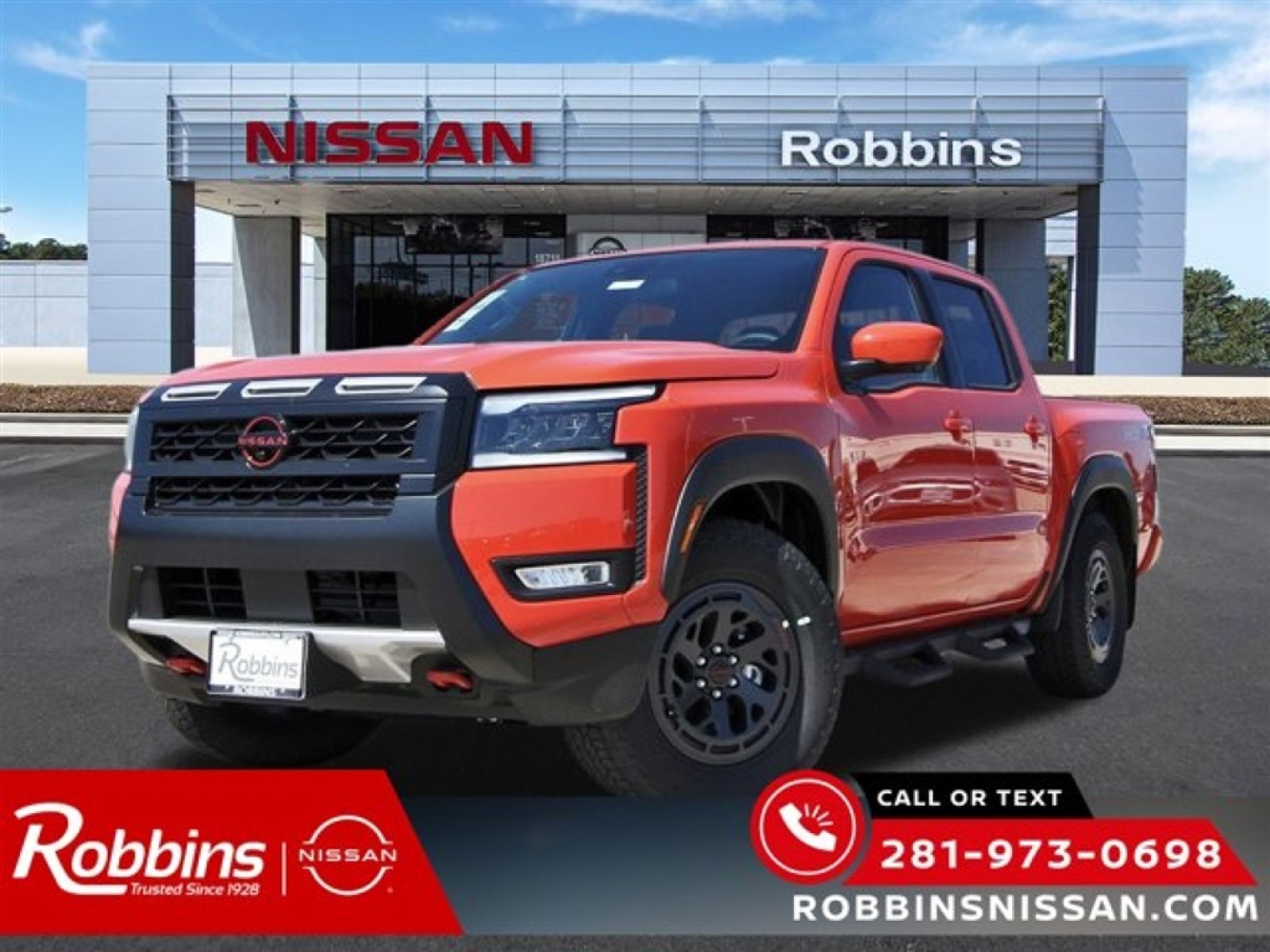 2026 Nissan Frontier Crew Cab PRO-X® Orange at Robbins Nissan