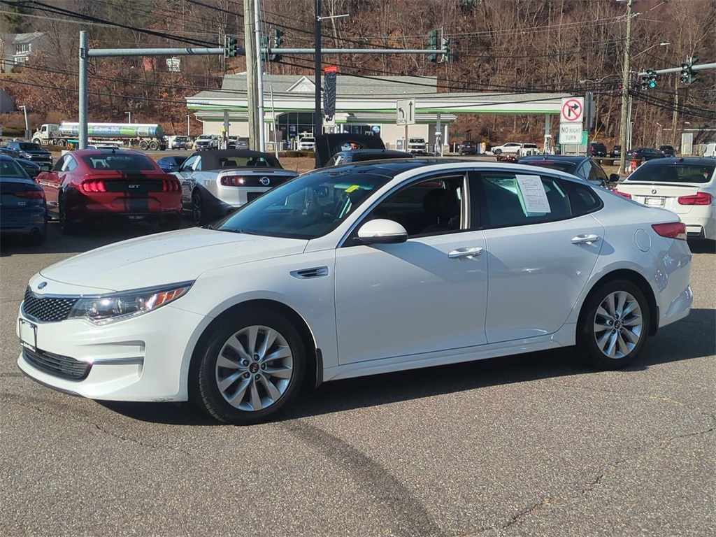 Used 2018 Kia Optima EX with VIN 5XXGU4L34JG191213 for sale in Thomaston, CT