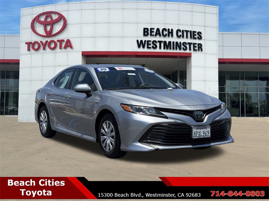 Certified Used 2020 Silver Toyota LE image 1
