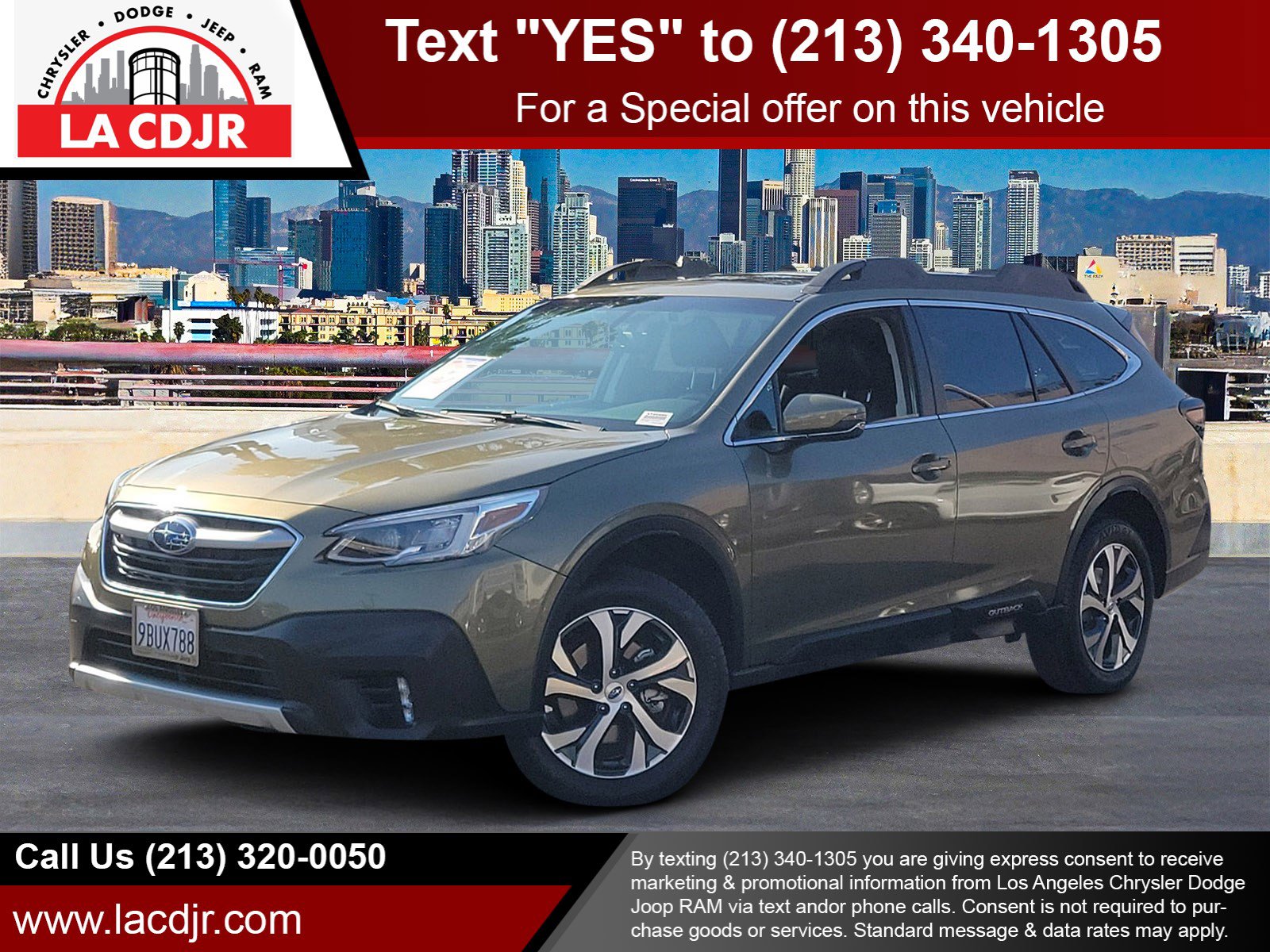 Used 2022 Autumn Green Metallic Subaru Limited image 1