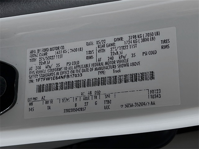 2022 Ford F-150 Limited photo 18