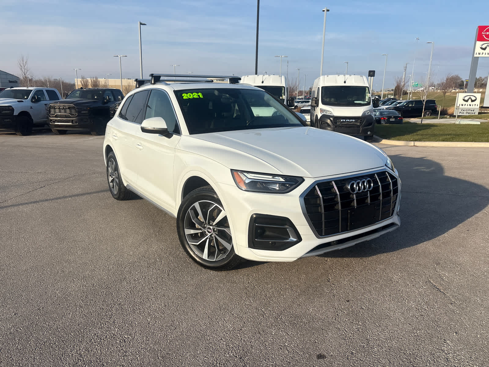 Used 2021 Audi Q5 Premium Plus with VIN WA1BAAFY9M2035021 for sale in Kansas City