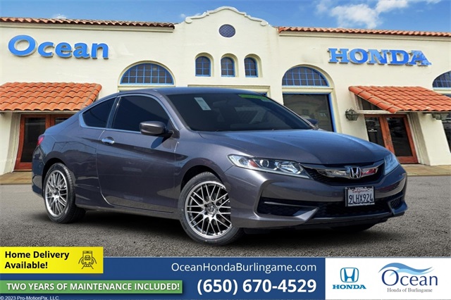 Used 2016 Honda Accord LX-S with VIN 1HGCT1B31GA003559 for sale in Burlingame, CA