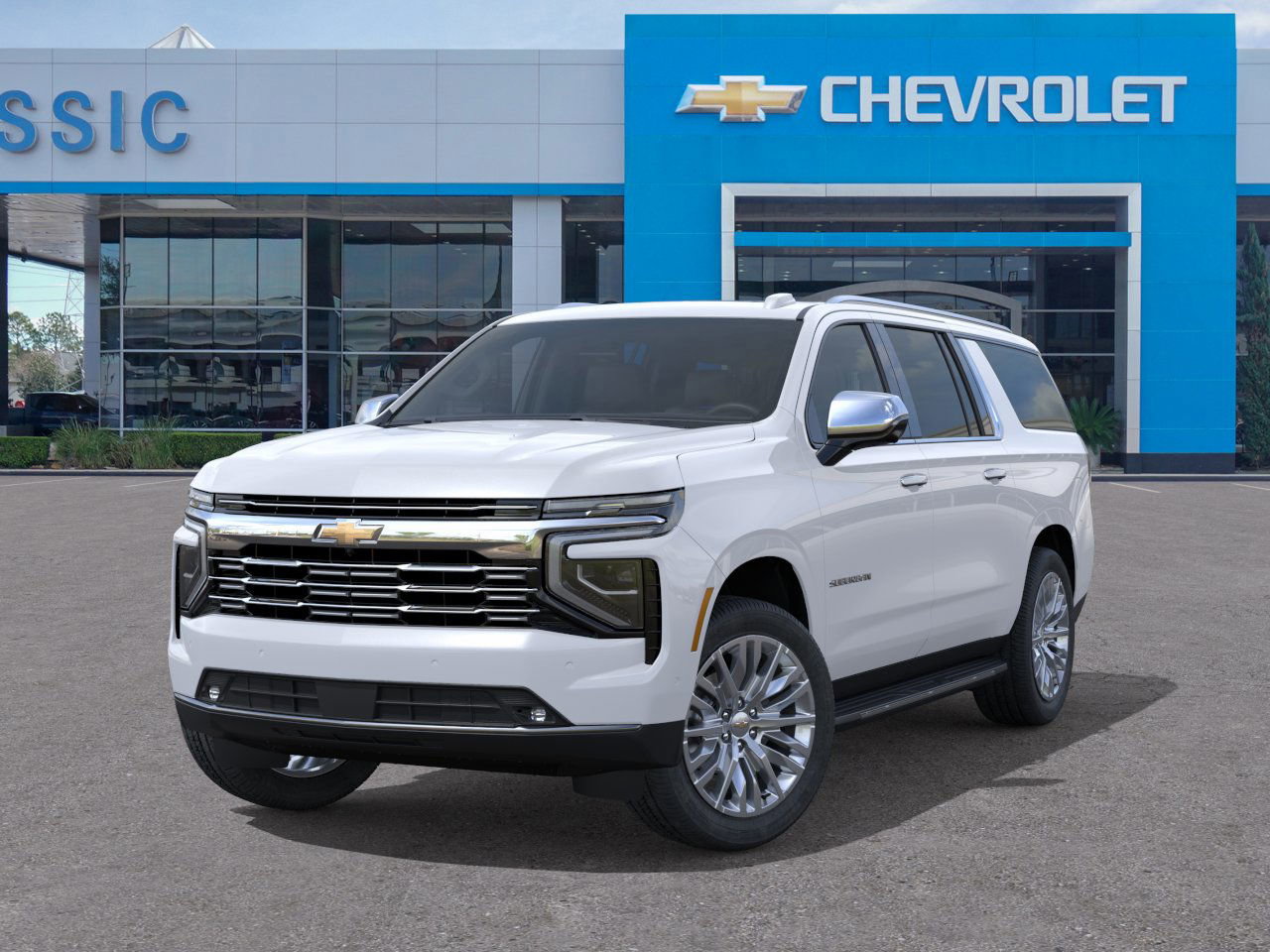 2026 Chevrolet Suburban Premier White at Classic Elite Chevrolet Hwy 6