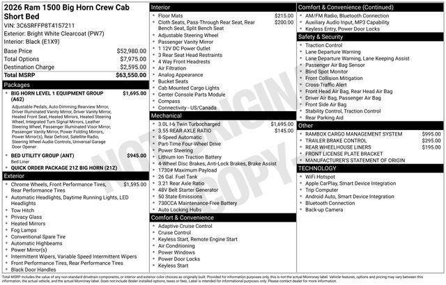 2026 RAM Ram 1500 Pickup Big Horn/Lone Star's photo