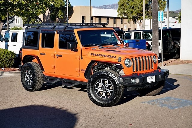 Used 2018 Orange Jeep Unlimited Rubicon image 2