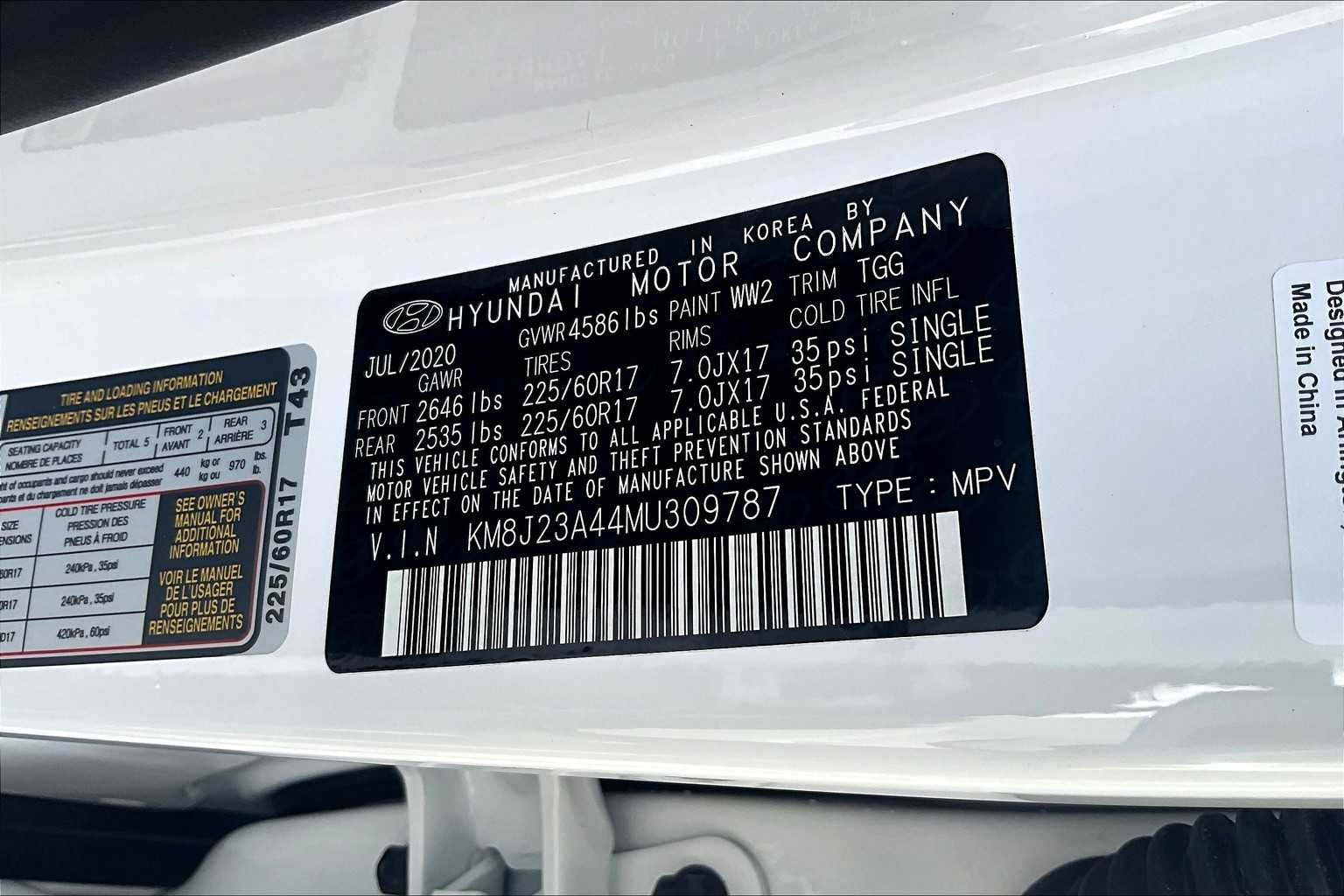 2021 Hyundai Tucson SE photo 65