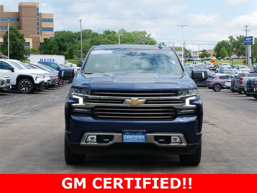 Certified 2021 Chevrolet Silverado 1500 High Country with VIN 1GCUYHED6MZ241356 for sale in Inver Grove Heights, Minnesota