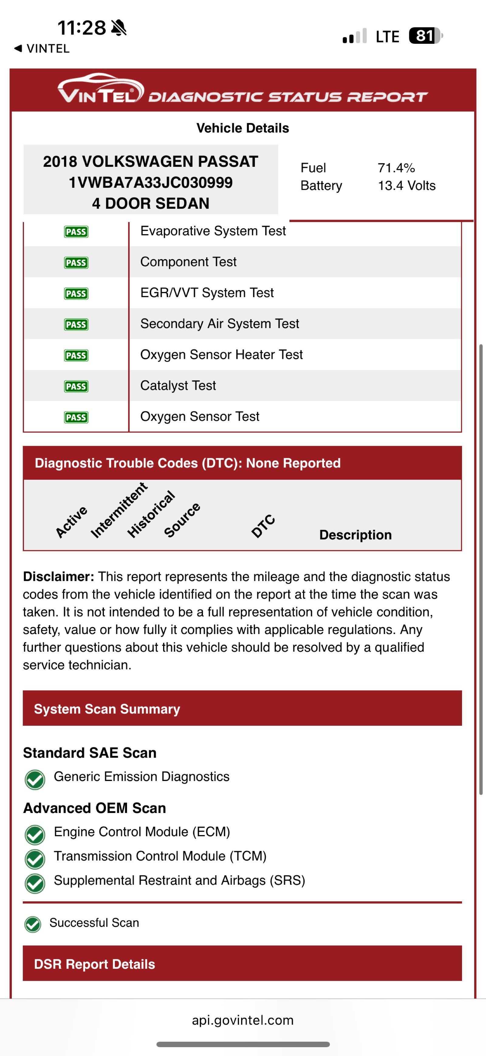 Used 2018 BLUE Volkswagen 2.0T SE image 20
