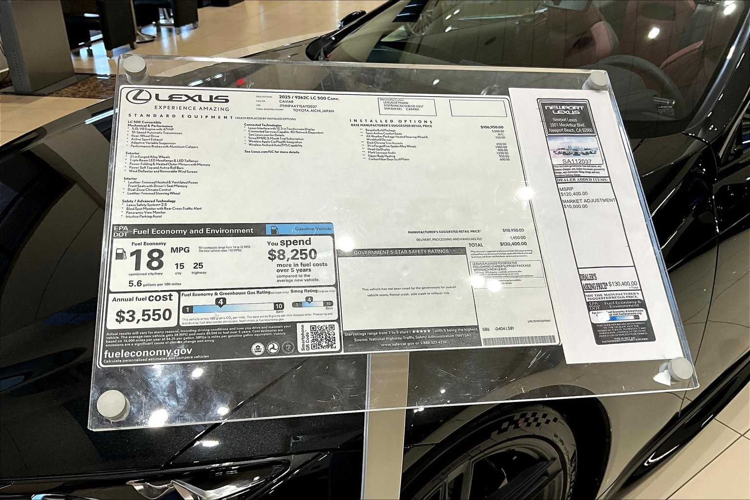 2025 Lexus LC 500 photo 20