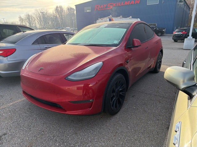 Used 2021 Tesla Model Y Standard Range with VIN 5YJYGDED9MF103944 for sale in Indianapolis, IN