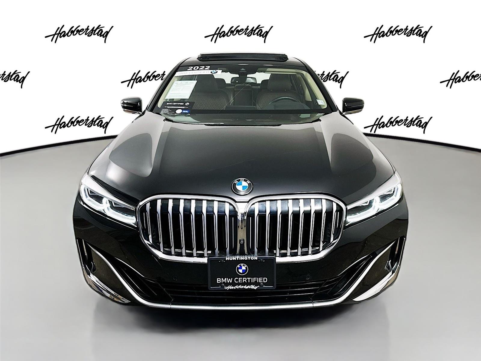Certified Used 2022 Black Sapphire Metallic BMW 740i xDrive image 2