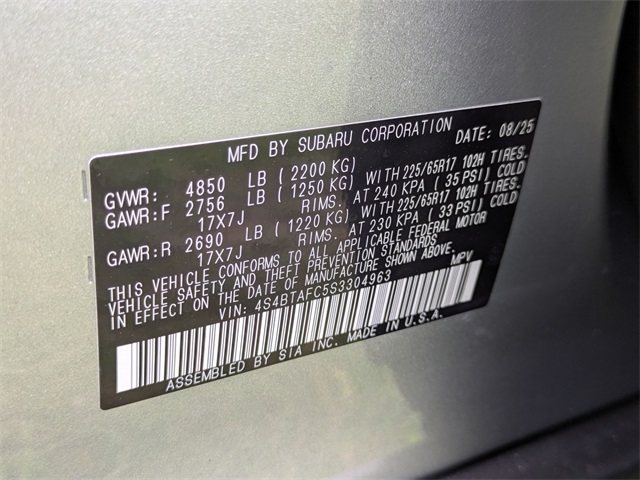 2025 Subaru Outback Premium photo 33