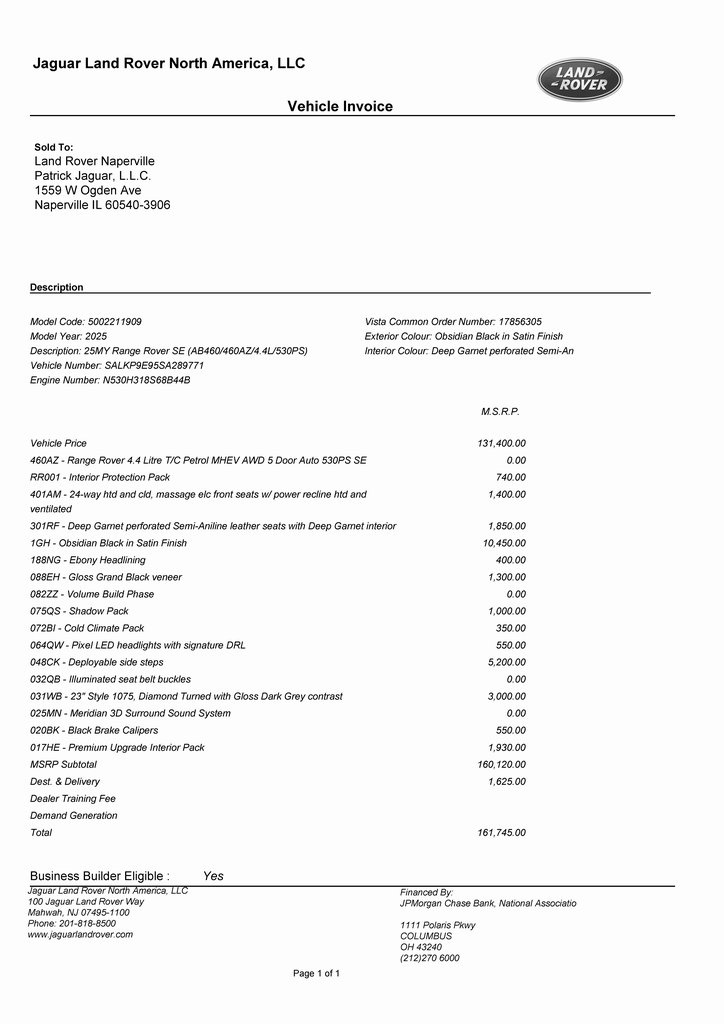 2025 LAND ROVER RANGE ROVER - Image 3