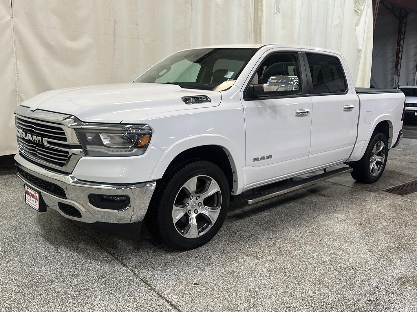 Used 2021 RAM Ram 1500 Pickup Laramie with VIN 1C6SRFJT2MN778634 for sale in Waconia, Minnesota