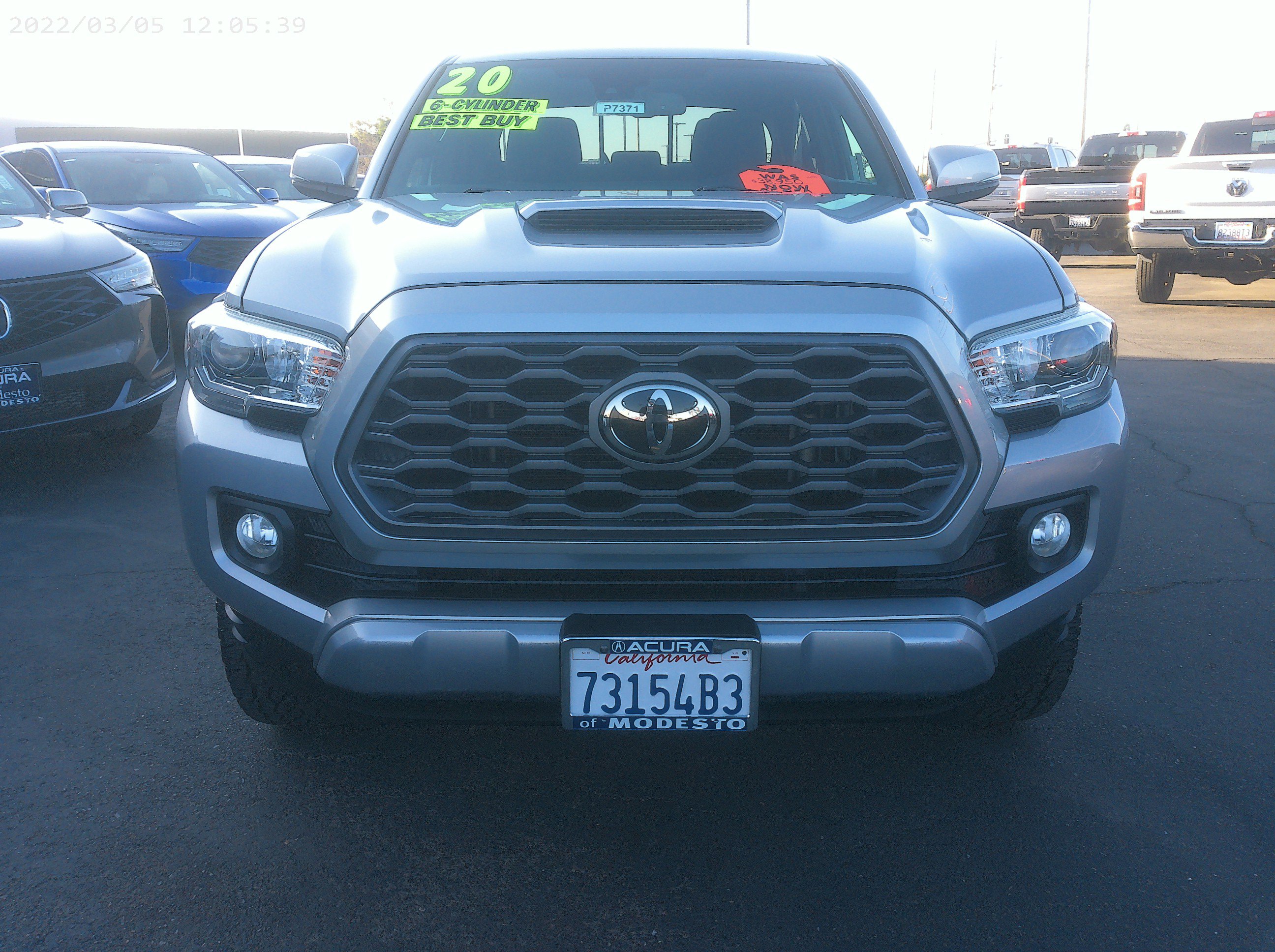 Used 2020 Toyota Tacoma TRD Sport with VIN 3TMAZ5CN9LM135137 for sale in Modesto, CA