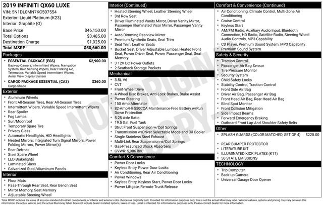 2019 INFINITI QX60 LUXE's photo