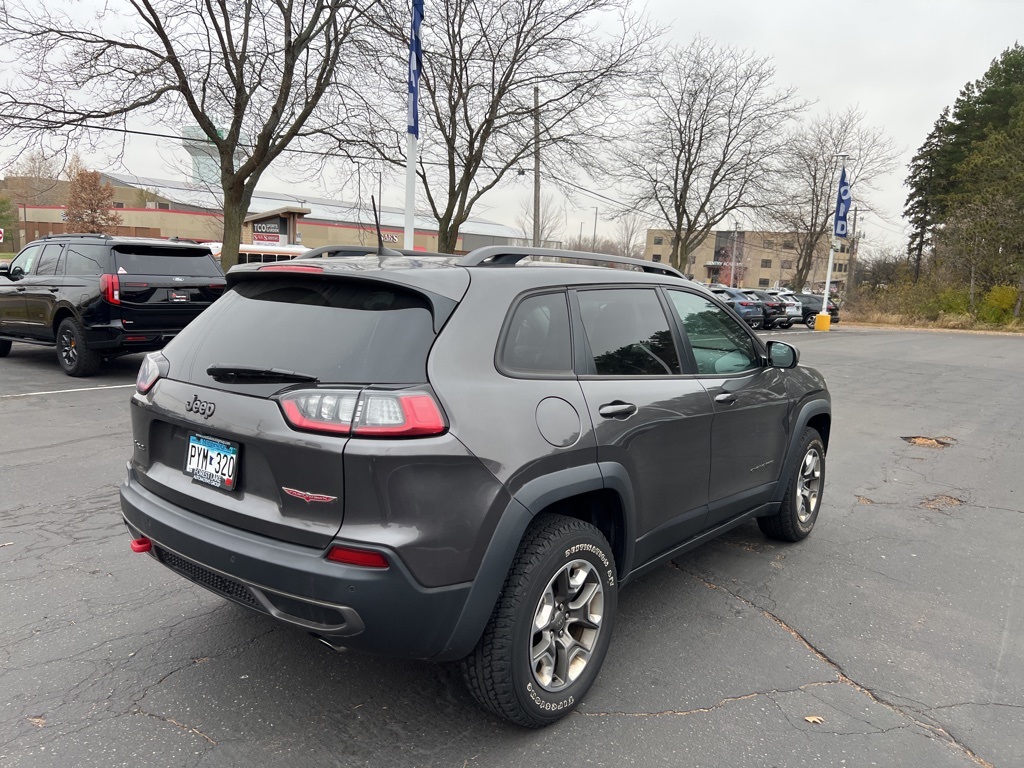 Certified 2019 Jeep Cherokee Trailhawk with VIN 1C4PJMBX4KD328501 for sale in White Bear Lake, Minnesota
