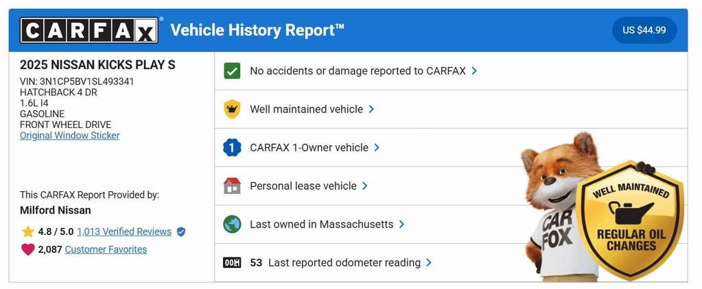 2025 Nissan KICKS PLAY Base