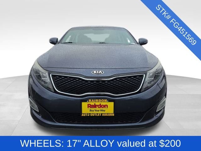 Used 2015 Kia Optima LX with VIN 5XXGM4A70FG451569 for sale in Auburn, WA