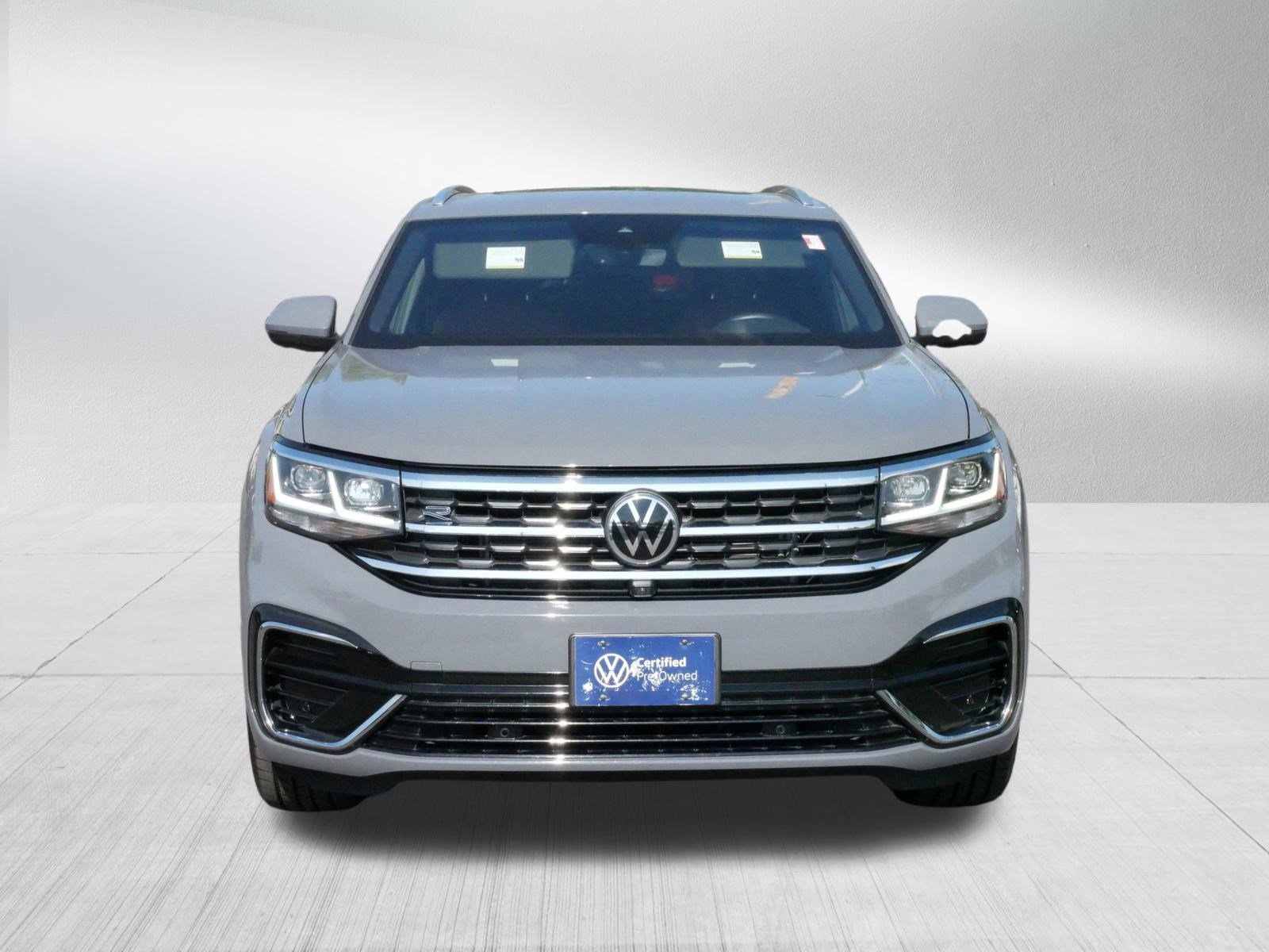 Certified 2023 Volkswagen Atlas Cross Sport SEL Premium R-Line with VIN 1V2FE2CA8PC209795 for sale in Saint Louis Park, Minnesota