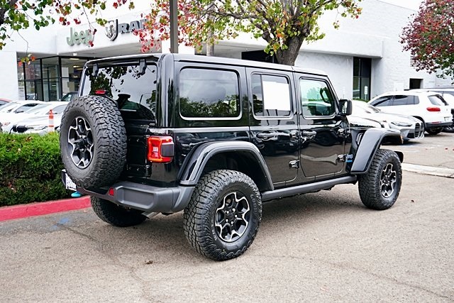 Used 2021 Black Jeep Unlimited Rubicon 4xe image 8