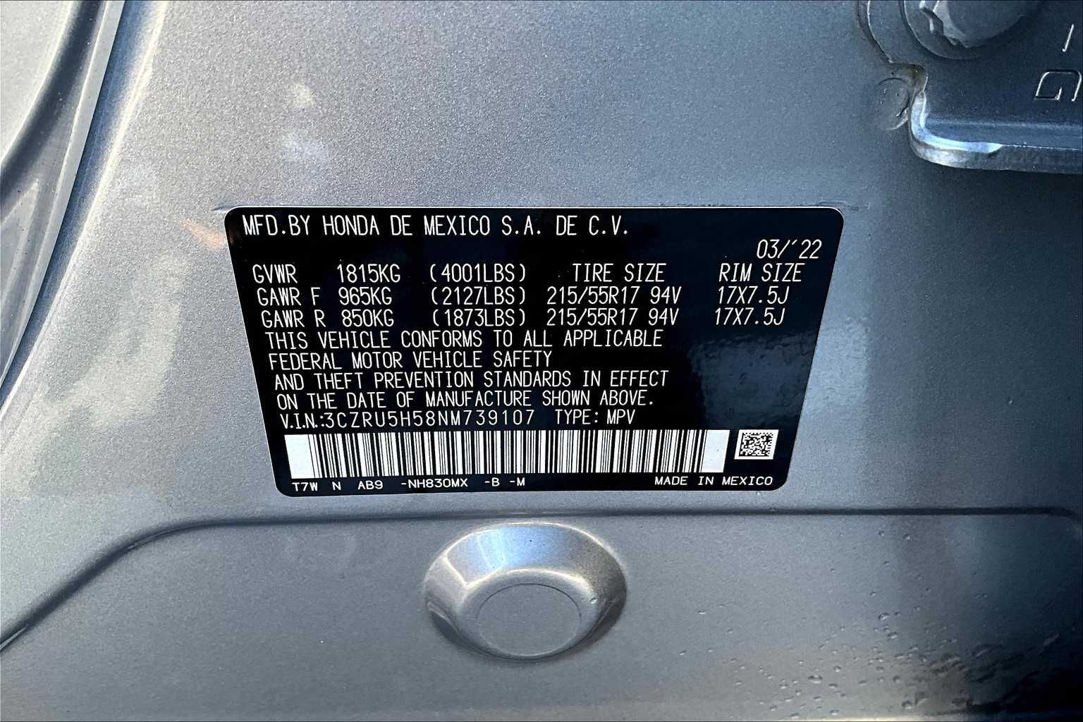 2022 Honda HR-V EX photo 28