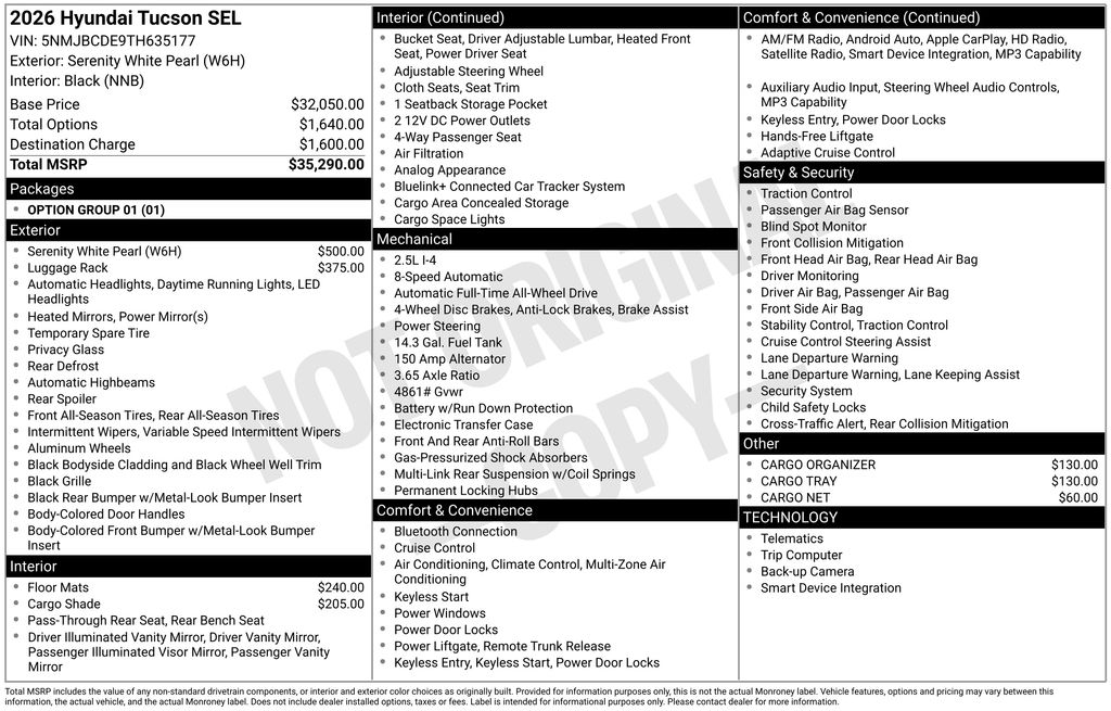 2026 Hyundai Tucson SEL's photo