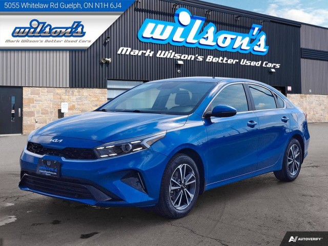 Certified Pre-Owned 2023 Kia Forte EX | Heated Steering + Seats | CarPlay + Android | Rear Camera | Alloy Wheels and More !