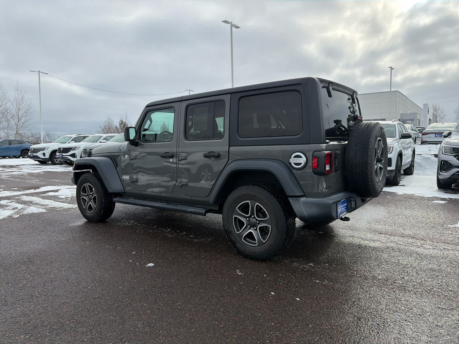 Used 2020 Jeep Wrangler Unlimited Sport S with VIN 1C4HJXDN3LW224251 for sale in Hermantown, Minnesota