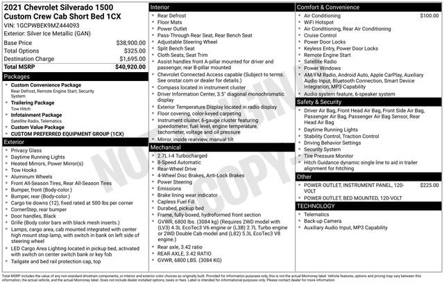 2021 Chevrolet Silverado 1500 Custom's photo