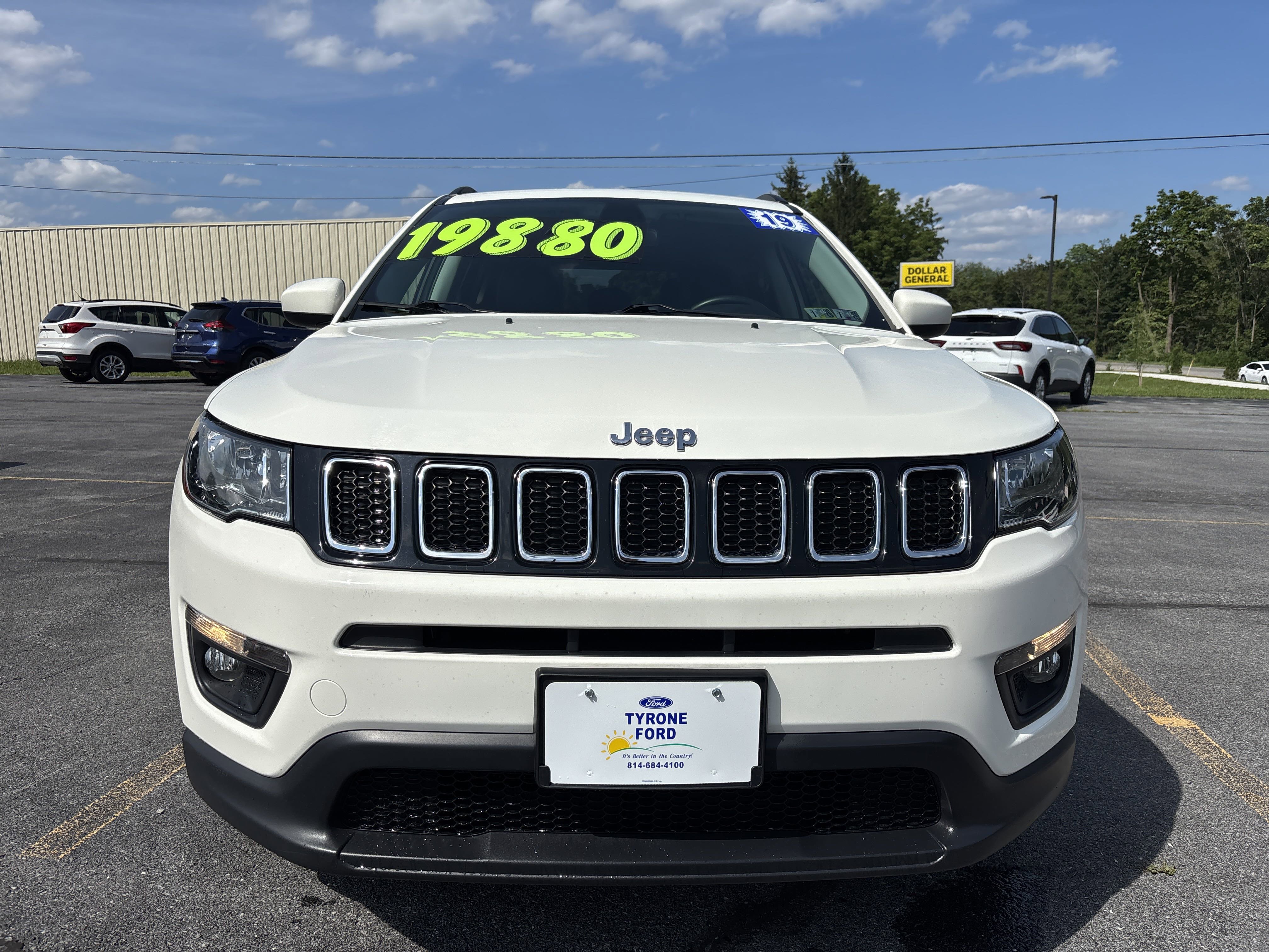 Used 2019 Jeep Compass Latitude with VIN 3C4NJDBB0KT678410 for sale in Tyrone, PA