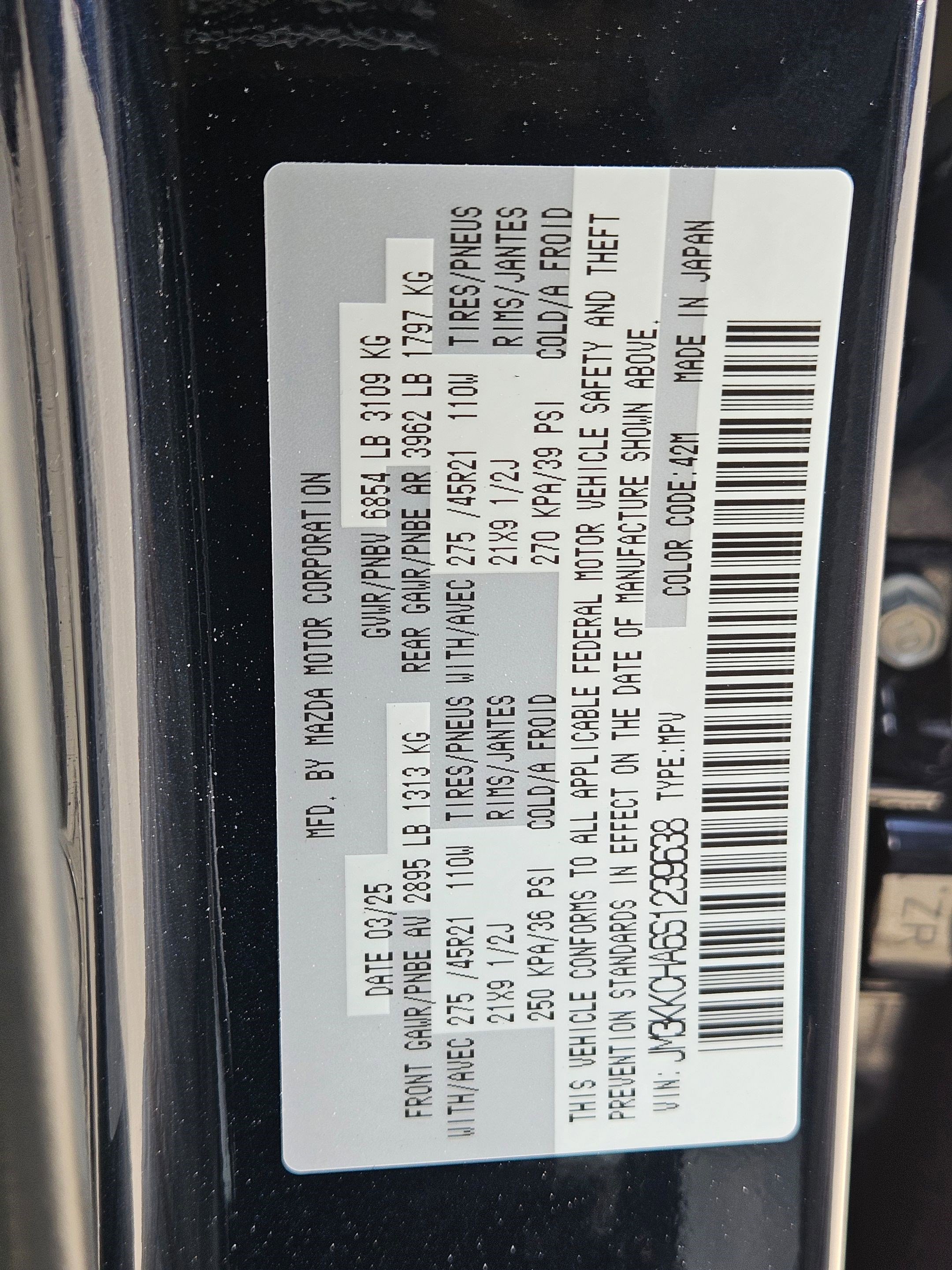 New 2025 Deep Crystal Blue Mica Mazda Premium Sport image 22