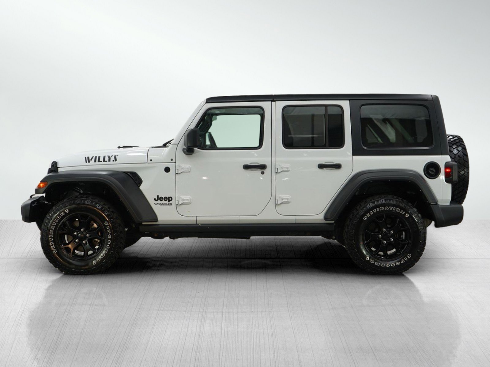 Used 2021 Jeep Wrangler Unlimited Willys with VIN 1C4HJXDG8MW840742 for sale in Hopkins, Minnesota