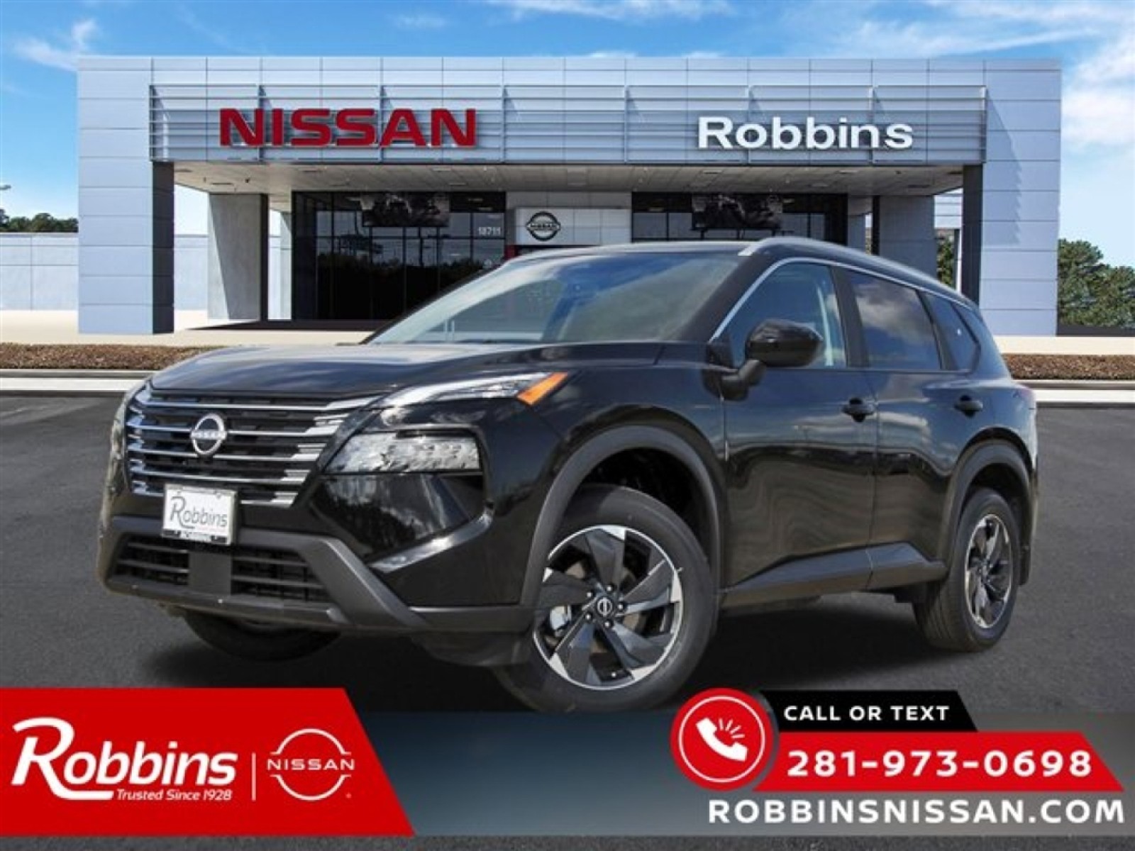 2026 Nissan Rogue SV Black at Robbins Nissan
